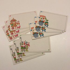 9 new unused vintage Current Post-A-Note postcards stationery paper ephemera